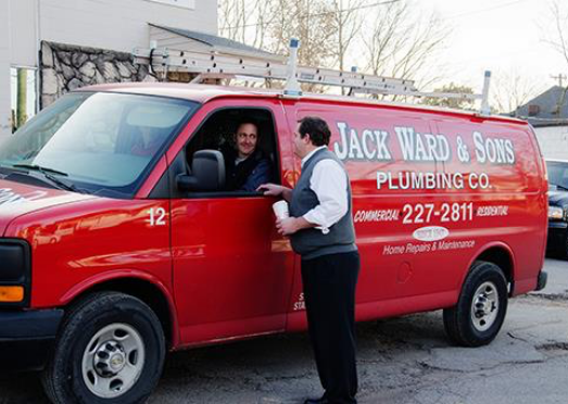 Jack Ward & Sons Plumbing Co. red truck